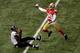 Torrey Smith beats Chris Culliver for a 56-yard touchdown in Super Bowl XLVII.