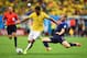 Paulinho started Brazil's final World Cup match against Holland.