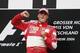 Michael Schumacher celebrates his victory at the 2006 German Grand Prix.