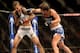 Jessamyn Duke (left) came up short against Leslie Smith.