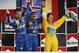 The podium at the last Mexican Grand Prix, back in 1992.