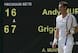 Andy Murray during Wimbledon loss to Grigor Dimitrov.