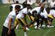 Derek Moye and Justin Brown have been running with the second-team offense.