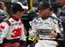 Greg Biffle (left) and Clint Bowyer prior to the start of the 2014 Brickyard 400