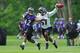 C.J. Mosley (right) in rookie minicamp