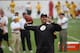 Todd Haley tosses some fade patterns to the garbage can target.