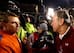 Clemson coach Dabo Swinney and South Carolina coach Steve Spurrier after another Gamecocks win