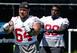 Defensive tackle Mike Purcell (left) should only make the roster if injuries take their toll along the defensive line.
