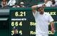 Stanislas Wawrinka looks weary between points during a 2014 Wimbledon match.