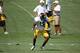 C.J. Goodwin participates in wide receiver drills.