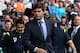 A suave looking Mauricio Pochettino took to the White Hart Lane technical area for the first time as Tottenham manager on Saturday.