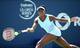 Venus Williams moves into a forehand shot during a match at the 2014 Rogers Cup in Montreal.