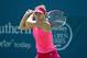 Simona Halep follows through on a backhand during a third-round match in Cincinnati.