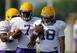 LSU running backs Leonard Fournette (left) and Terrence Magee (right)