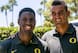 Oregon's Ifo Ekpre-Olomu and Marcus Mariota at media day