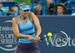 Maria Sharapova hits a backhand during a semifinals match at the Western & Southern Open in Cincinnati.
