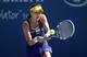 Agnieszka Radwanska prepares to hit a backhand during at match at the Western & Southern Open.