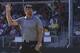 Hunter Mahan salutes the crowd after winning Barclays.