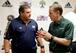 Brady Hoke and Mark Dantonio may be friendly off the field, but they're all business on game day.