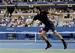 Roger Federer during a second-round match at the 2014 U.S. Open.