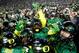 Oregon celebrates a Civil War victory over Oregon State in 2013