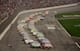 Racing action during the season-ending NAPA 500 in November 1998.
