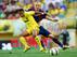 Jeremy Mathieu offers a lot more than just height in the centre of defence for Barca.