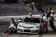 Denny Hamlin's over-the-wall crew goes to work at Atlanta