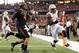 FSU's new starter at safety, Nate Andrews, made an early splash with an interception return for a score against Oklahoma State.
