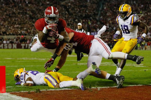 No. 5 Alabama at No. 16 LSU