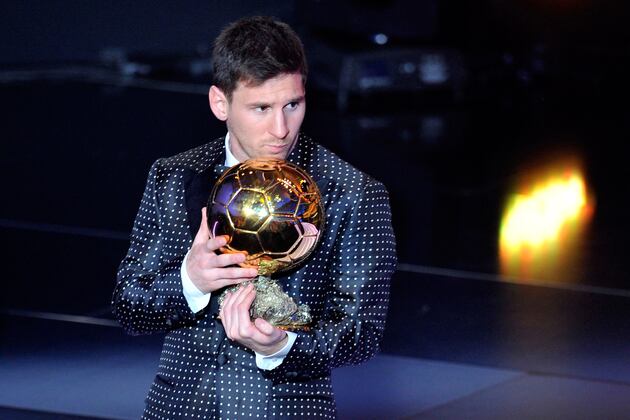 Number 3: Messi's 2012 Ballon d'Or Title