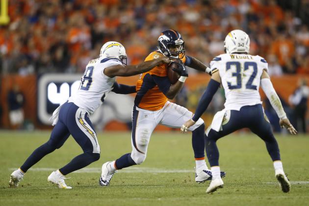 Glauser Pick No. 3: Denver Broncos (-4) over San Diego Chargers 