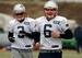 Stephen Gostkowski (3, left) will be the starting kicker in 2015, and Ryan Allen (right) will be the punter.