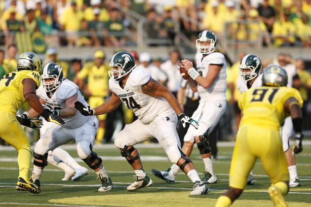 No. 7 Oregon at No. 5 Michigan State