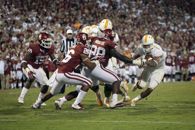 No. 19 Oklahoma at No. 23 Tennessee