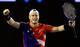 Lleyton Hewitt wears the Aussie Flag in his final appearance at the Australian Open.