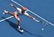 Feliciano Lopez tries to make a play on the ball during his third-round match at the Australian Open.
