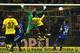 The moment that decided the game: Pierre-Emerick Aubameyang's header made it 1-0.