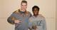 Ryan Johnson (left) who is posing with Marquill Osborne, could anchor UT's offensive tackle position for years to come.