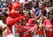 Fred the Red meets United fans in the U.S.