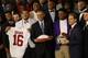 "I've got a lot of these jerseys," President Barack Obama joked during Alabama's visit to the White House on Wednesday.