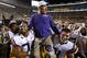 Will LSU end 2016 by carrying Les Miles off the field again?