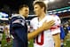 Eli Manning led the New York Giants to two Super Bowl wins over Tom Brady's New England Patriots.