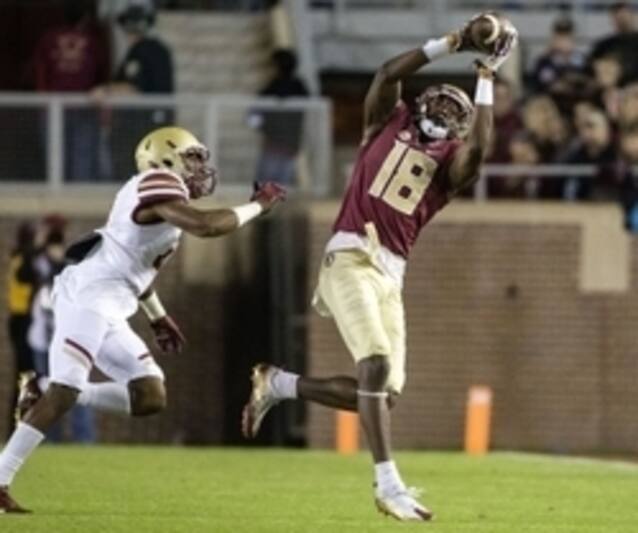 Quarterback Deondre Francois has a lot of targets, such as Auden Tate (pictured).