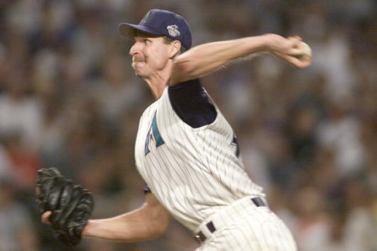 Randy Johnson won four straight Cy Young Awards in his late 30s.