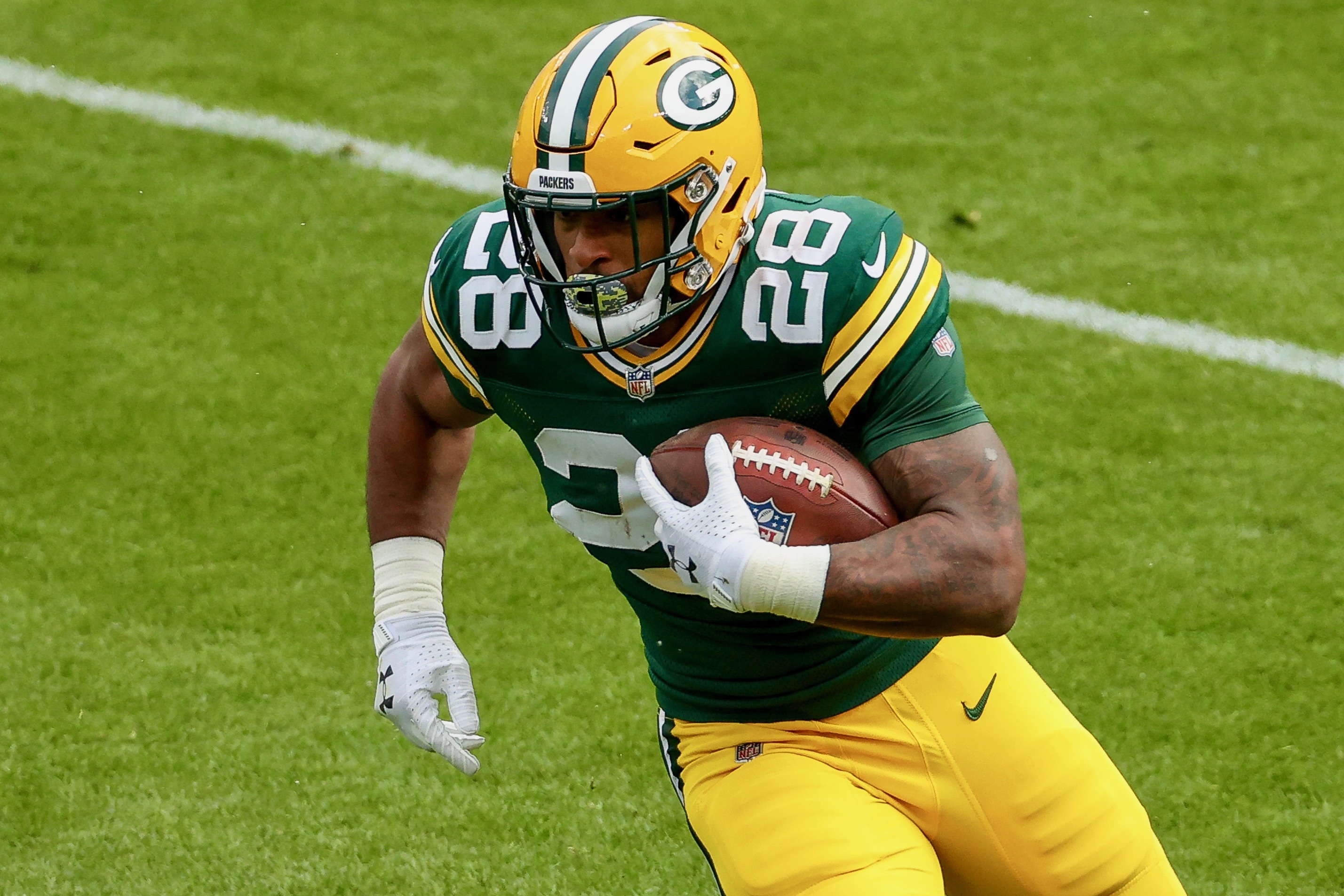 Packers' AJ Dillon tests positive for COVID-19, out vs 49ers - Sports  Illustrated