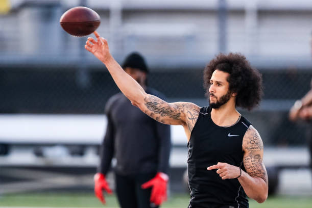 Bleacher Report - Colin Kaepernick has been quiet. But his supporters are  louder than ever 