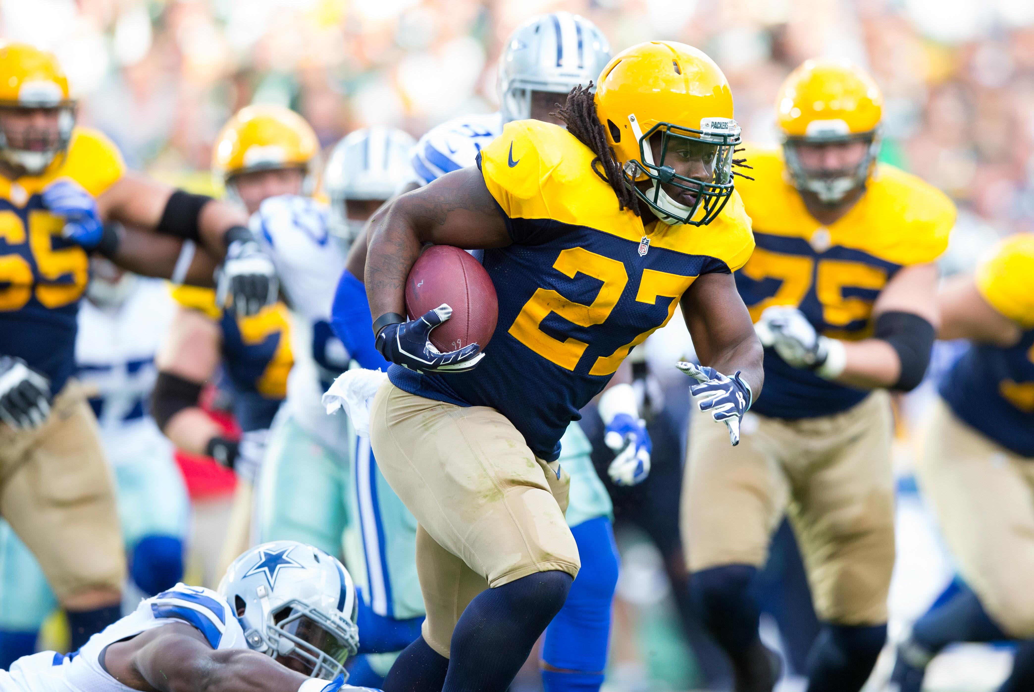 Eddie lacy throwback jersey hot sale