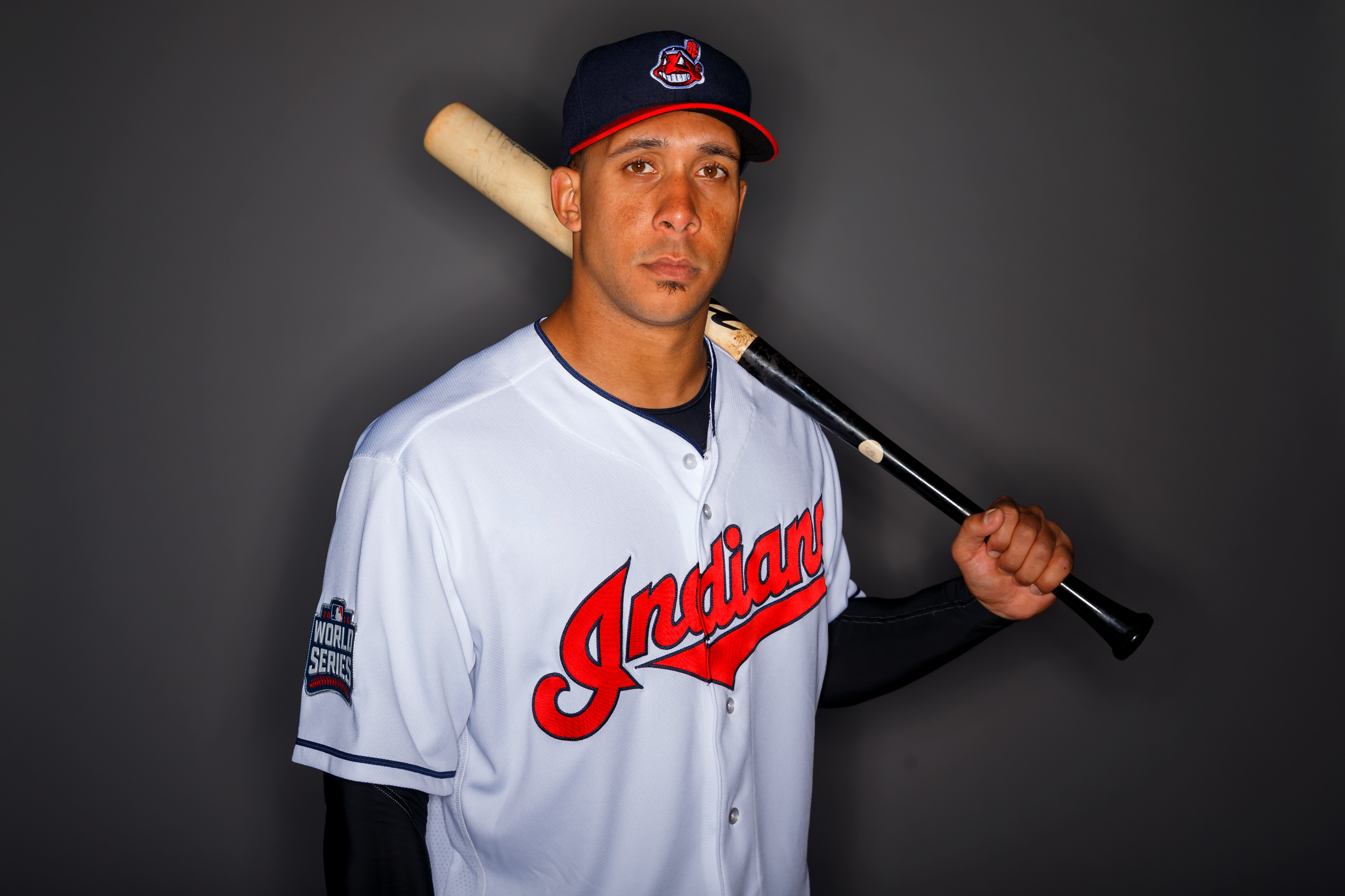 Men's Majestic Cleveland Indians #23 Michael Brantley Authentic Blue  American League 2017 MLB All-Star MLB