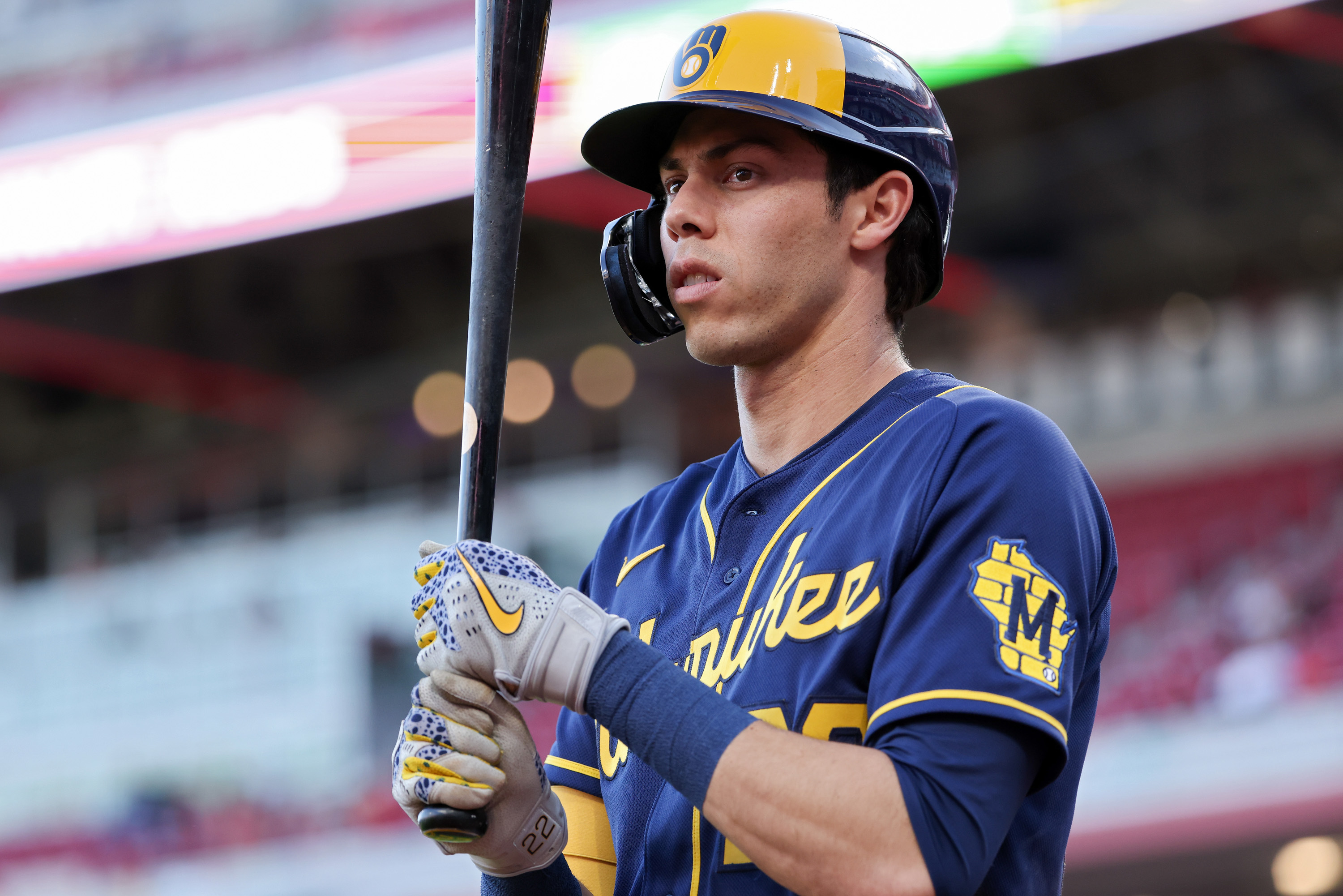 Christian Yelich met his twin 😂 #mlb #baseball #mlbbtiktok